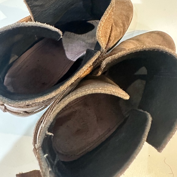 H by Hudson suede and leather Horrigan booties 38 - Picture 7 of 11